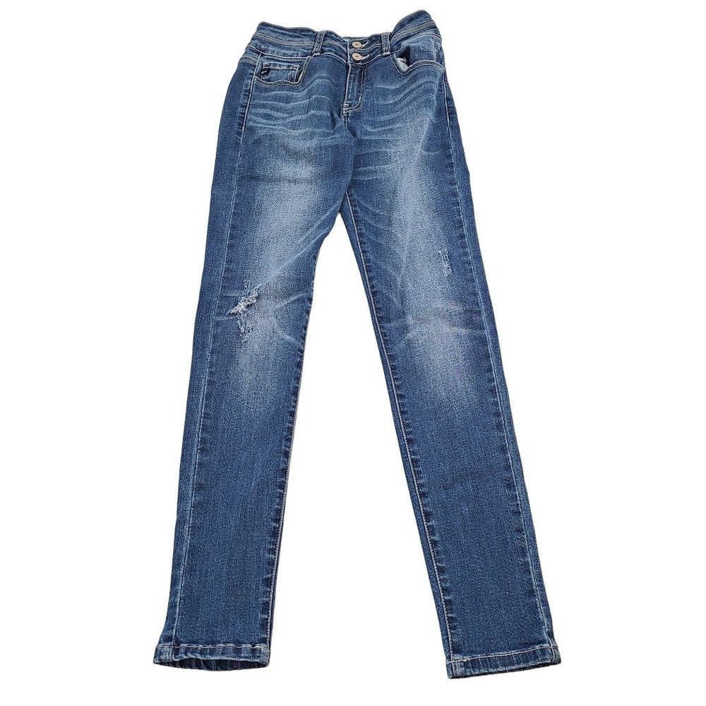 KanCan Women High Rise Skinny Stretch Jeans in Karlie Size 27 Medium Wash